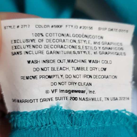 Majestic Miami Dolphins football team teal orange white long sleeve shirt medium - Picture 7 of 16